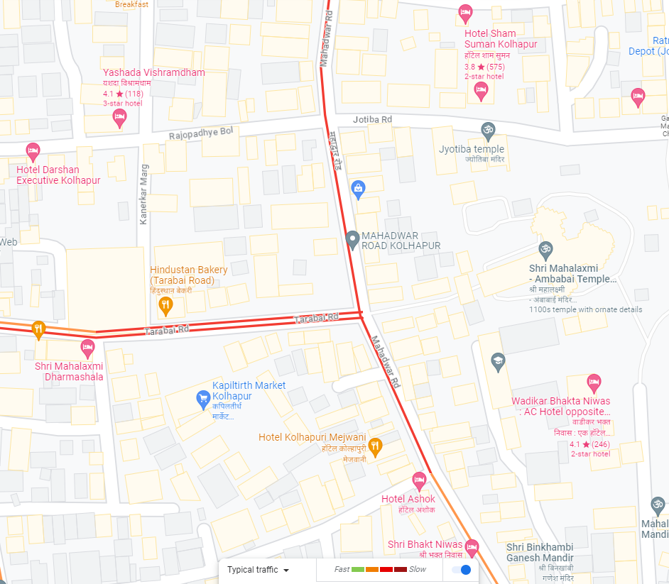 Mahalakshmi Temple Google Map Traffic