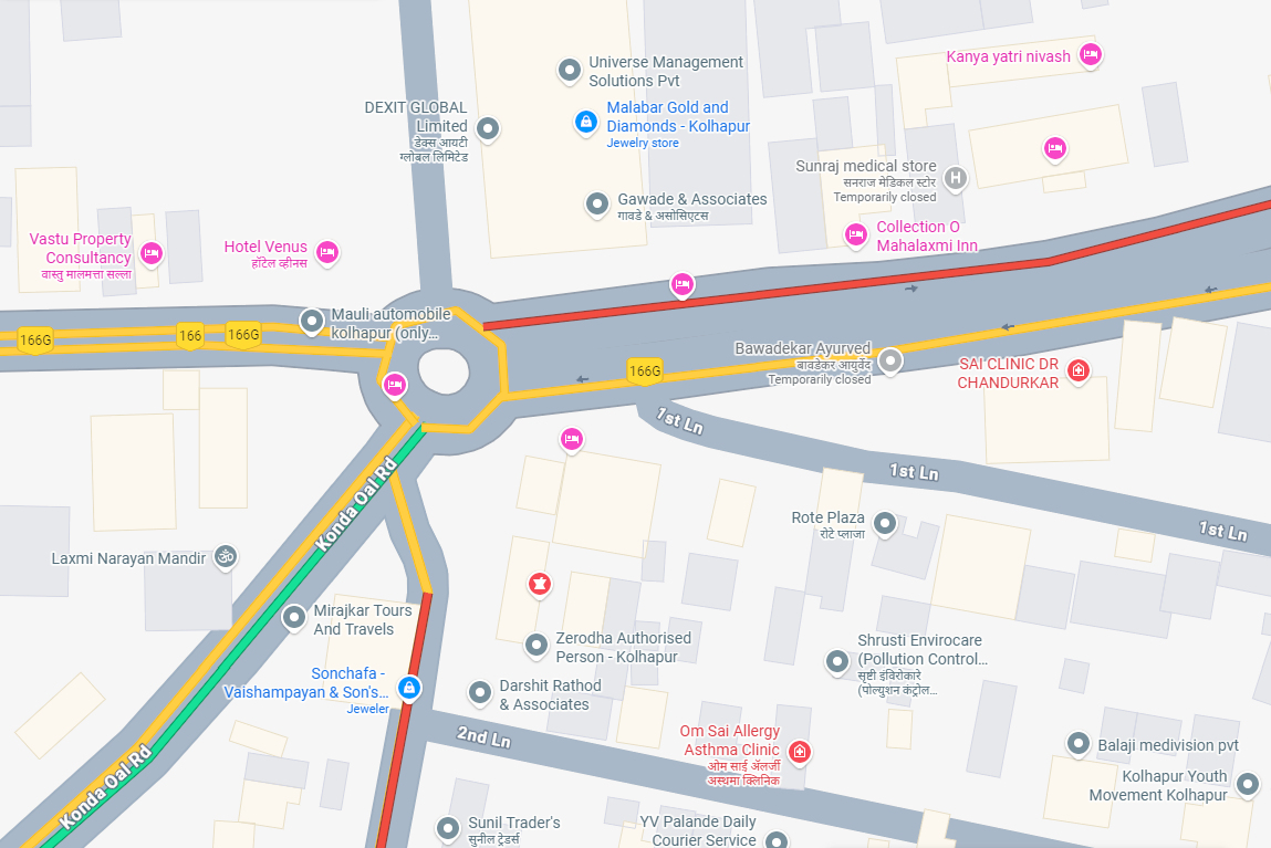 Venus Corner Location Google MAP Traffic